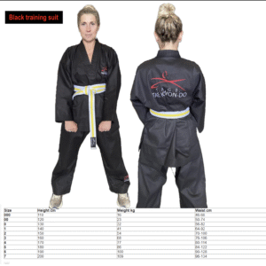 Student Taekwondo Uniform Black